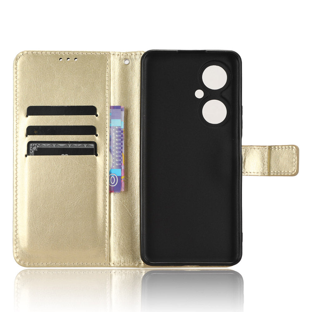For Huawei Maimang 20 / Nova 11i / Enjoy 60 Pro PU Leather Wallet Case Crazy Horse Texture Phone Cover with Stand