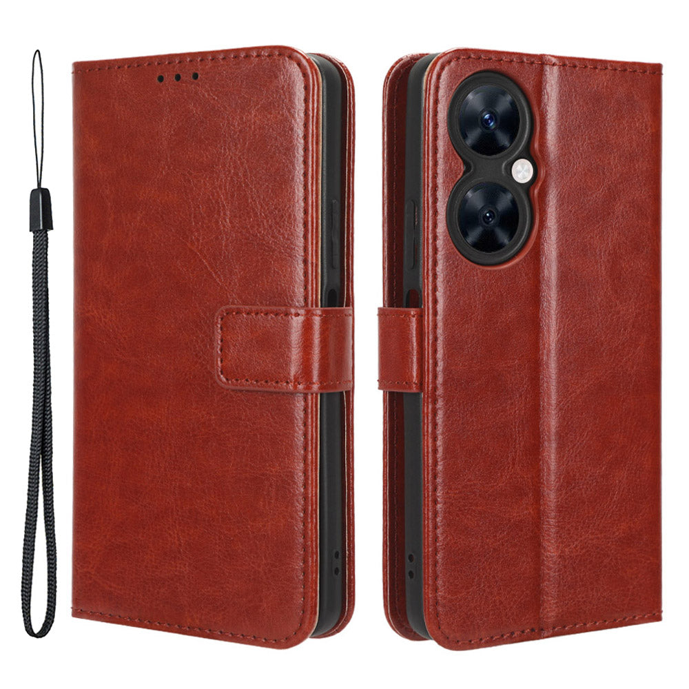 For Huawei Maimang 20 / Nova 11i / Enjoy 60 Pro PU Leather Wallet Case Crazy Horse Texture Phone Cover with Stand