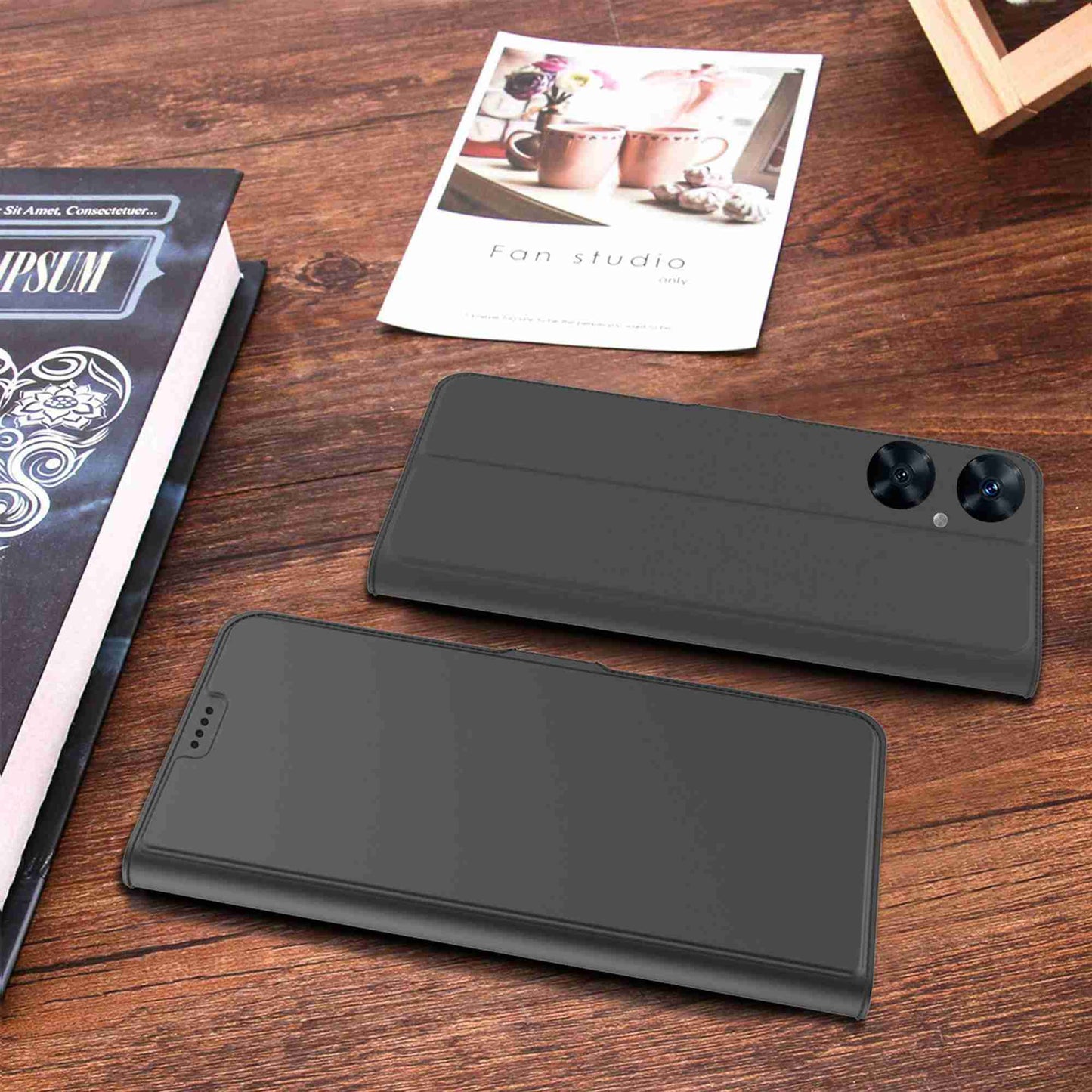 Card Holder PU Leather Case for Huawei Nova 11i , Foldable Stand Phone Cover