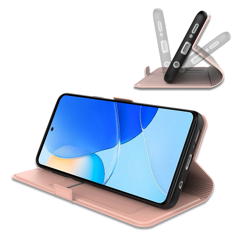 Card Holder PU Leather Case for Huawei Nova 11i , Foldable Stand Phone Cover