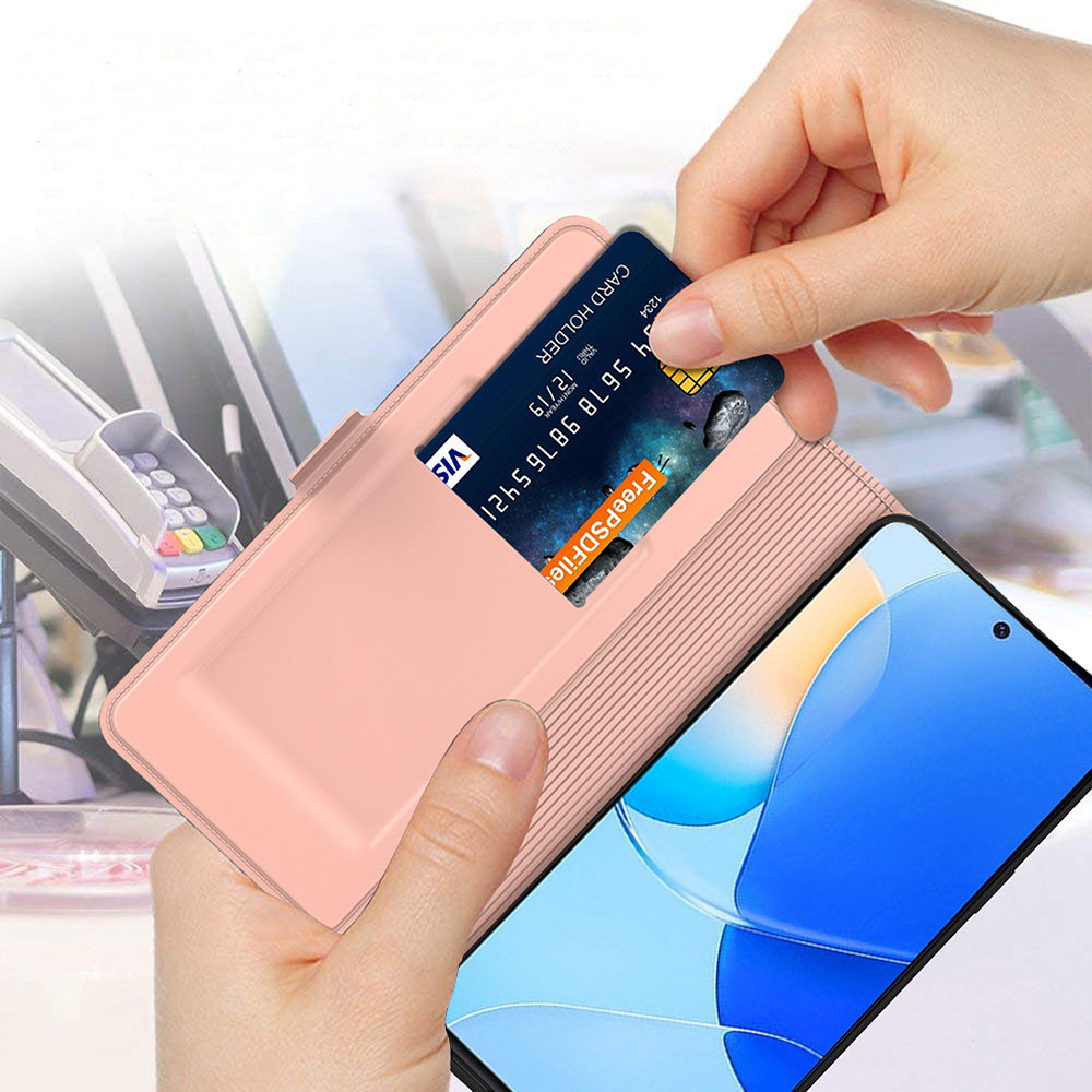 Card Holder PU Leather Case for Huawei Nova 11i , Foldable Stand Phone Cover