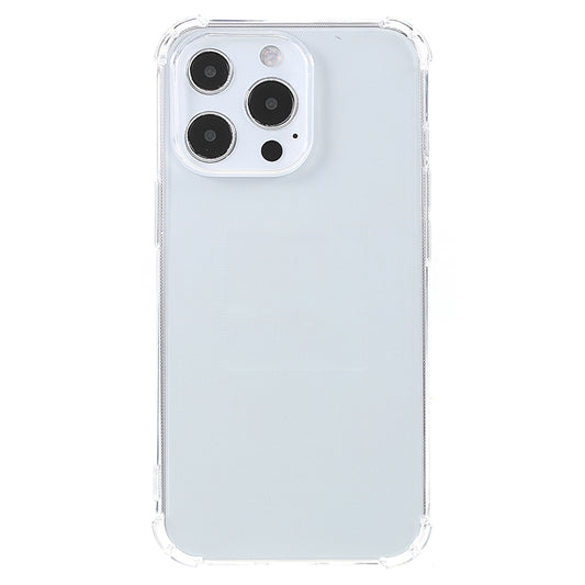 10Pcs For iPhone 14 Pro Max Watermark-free Clear Phone Cover Corner Protection 1.5mm TPU Protective Case