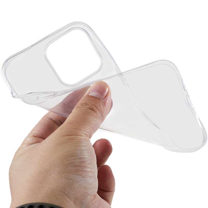 10Pcs 0.8mm Phone Case for iPhone 13 Pro Max , Watermark-free Ultra-thin Soft TPU Transparent Cover