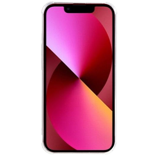 10Pcs For iPhone 13 mini TPU Case 0.8mm Watermark-free Reinforced Corners Ultra-thin Clear Phone Cover