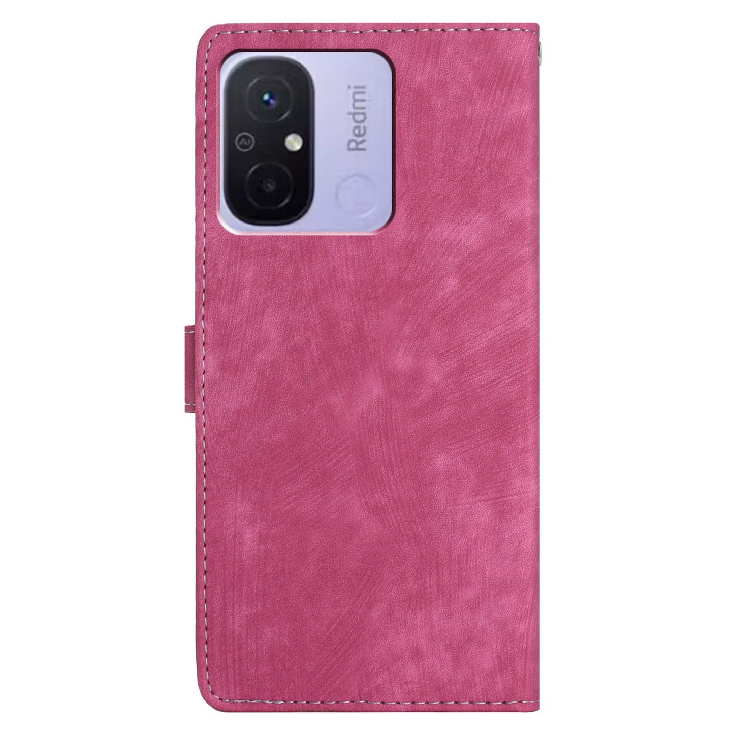 Wallet PU Leather Phone Cover for Xiaomi Redmi 12C 4G , Skin-touch Stand Phone Case