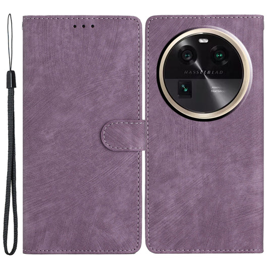 For Oppo Find X6 Pro Anti-drop PU Leather Wallet Case Stand Skin-touch Cell Phone Cover