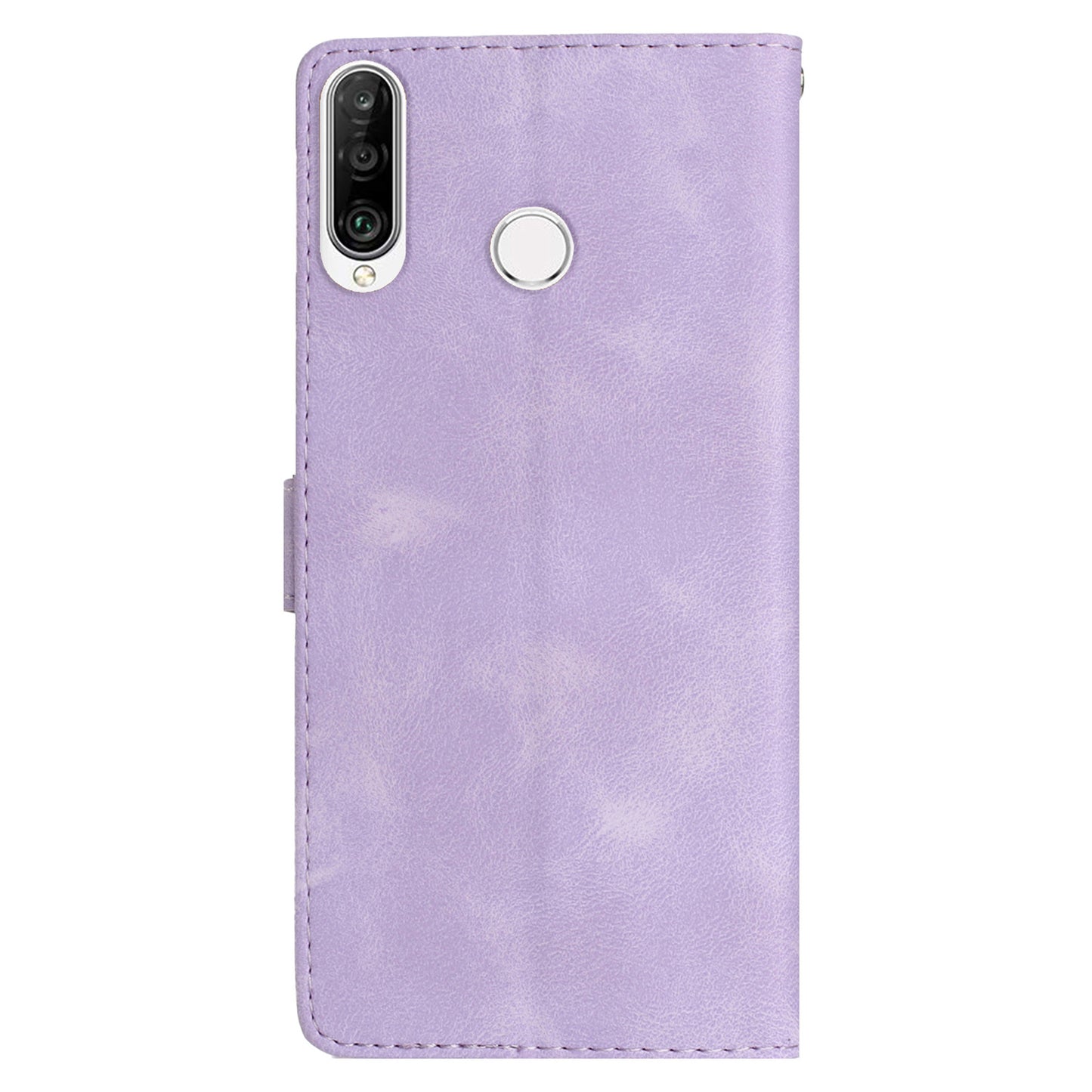 For Huawei P30 Lite / P30 Lite New Edition / nova 4e Phone Cover Imprinted Flower Wallet Stand Shockproof Leather Phone Case