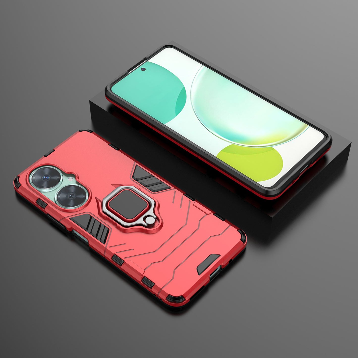 For Huawei Nova 11i Soft TPU Hard PC Phone Case Kickstand Shockproof Cover