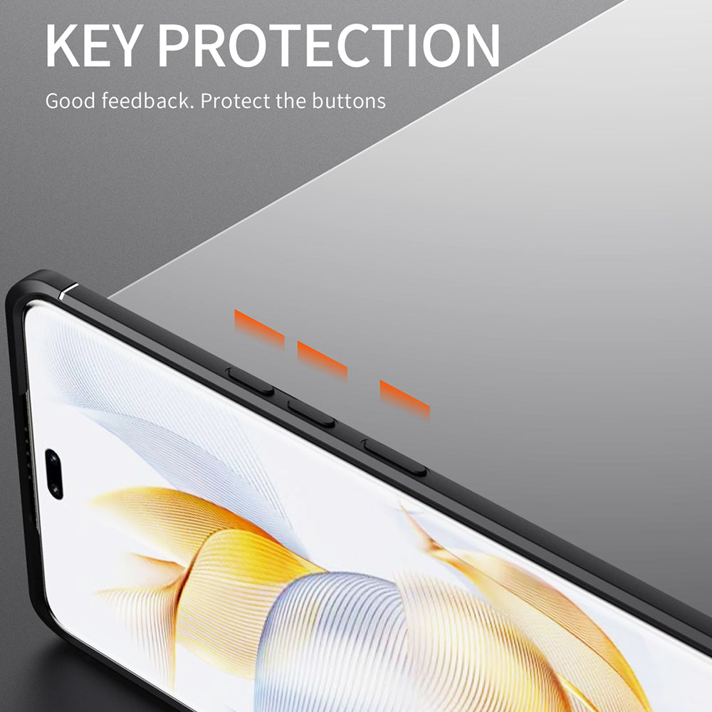 For Honor 90 Pro Kickstand Protective Cover TPU Phone Case Anti-drop Ring Holder Phone Shell