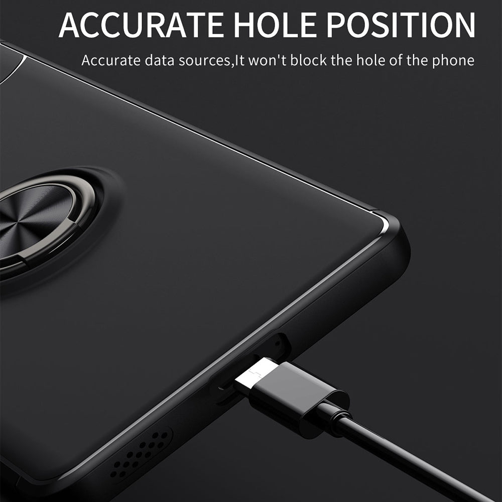 For Honor 90 Pro Kickstand Protective Cover TPU Phone Case Anti-drop Ring Holder Phone Shell