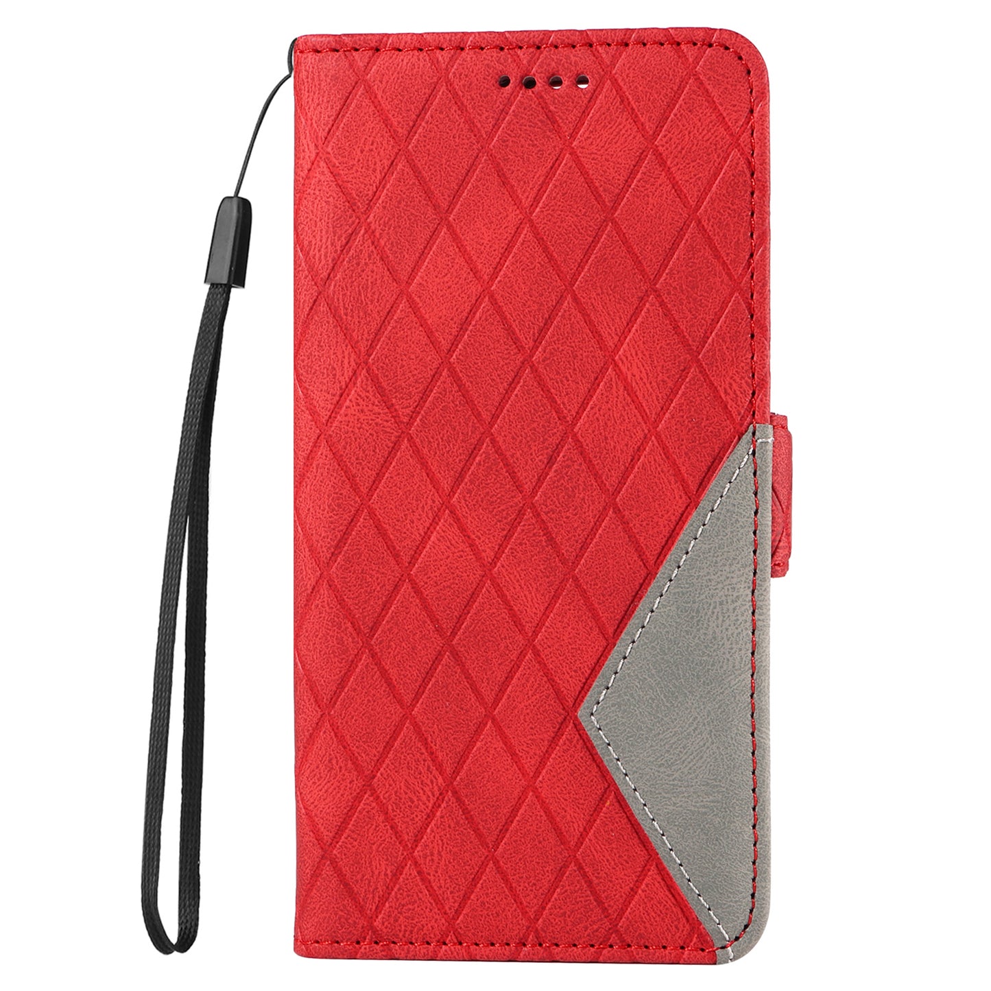 For Samsung Galaxy A22 4G (EU Version) / M32 (India Version) / M32 (Global Version) 4G / F22 / M22 Wallet Stand Leather Case Rhombus Imprinted Phone Cover