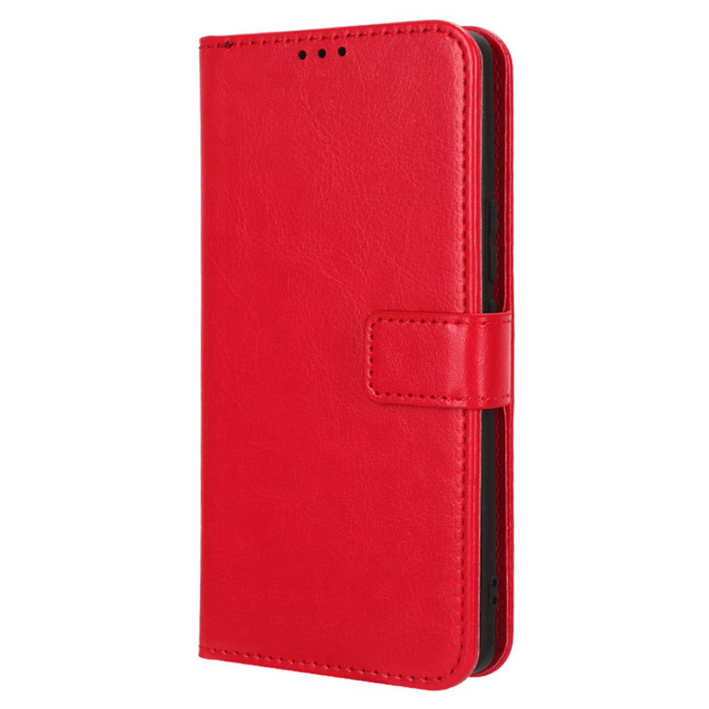 For Honor 90 Mobile Phone Cover PU Leather Flip Stand Case Crazy Horse Texture Magnetic Clasp Phone Shell