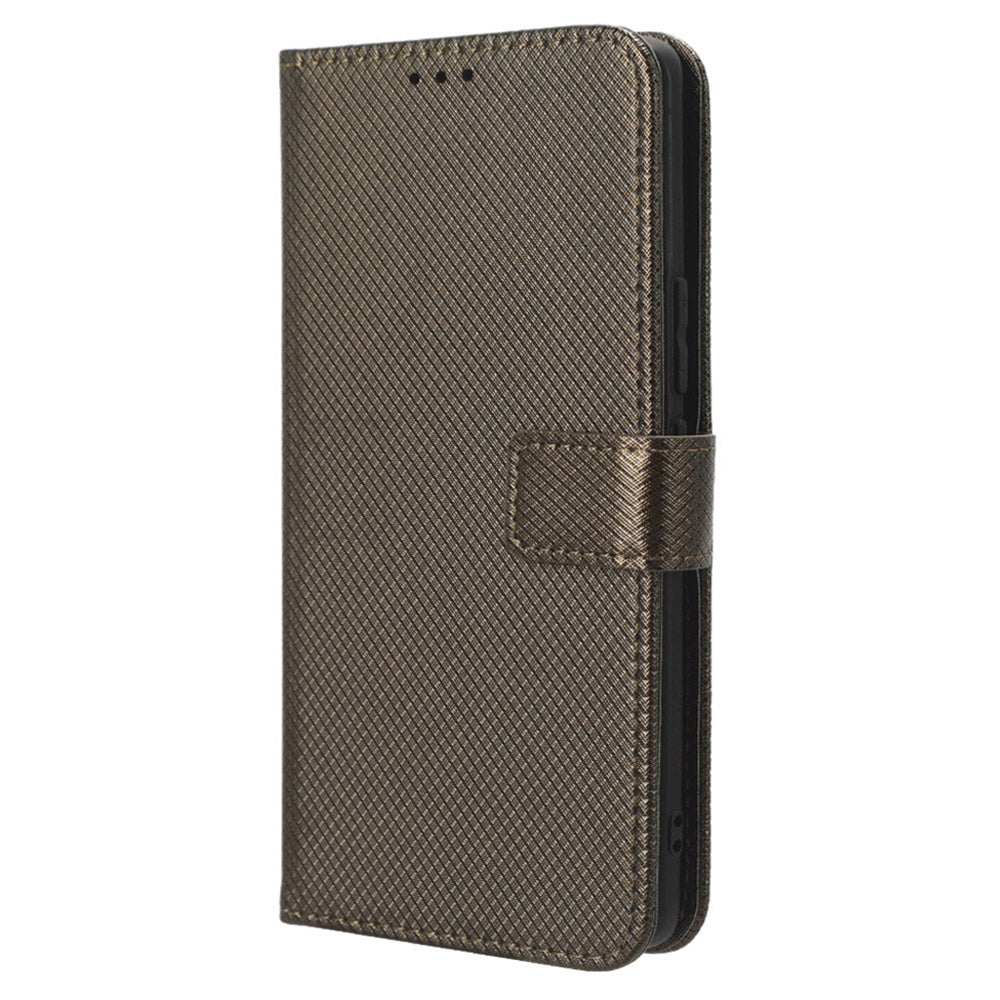For Honor 90 TPU + PU Leather Cell Phone Case Stand Wallet Diamond Texture Cover