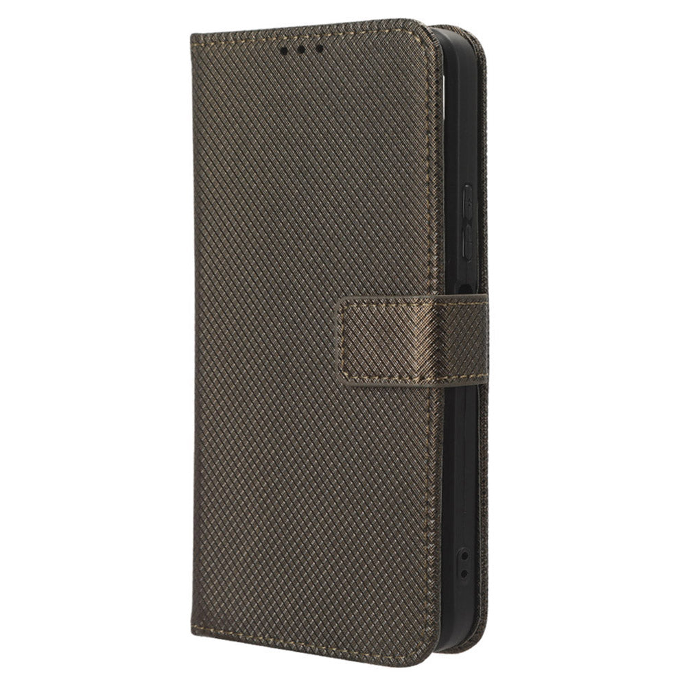 For Infinix Note 30i 4G Shockproof Phone Case Stand Wallet Diamond Texture Phone Shell PU Leather Cover