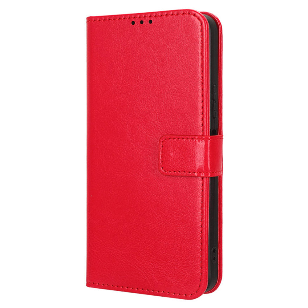 For Infinix Note 30i 4G Anti-Dust Phone Cover Wallet Crazy Horse Texture Stand PU Leather Flip Case Shell