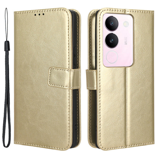 For vivo V29 5G / S17 5G / S17 Pro 5G / S17t 5G Magnetic Closure Wallet Phone Case Crazy Horse Texture Leather Stand Flip Cover