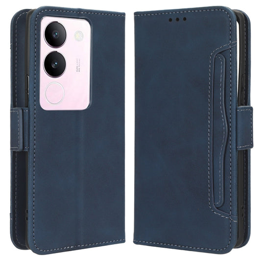 For vivo V29 5G / S17 5G / S17 Pro 5G / S17t 5G Multiple Card Slots PU Leather Phone Cover Foldable Stand Case Wallet Phone Shell