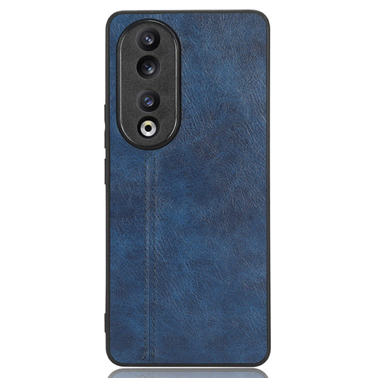 For Honor 90 Pro Phone Case PU Leather Coated TPU+PC Cowhide Texture Shockproof Cover