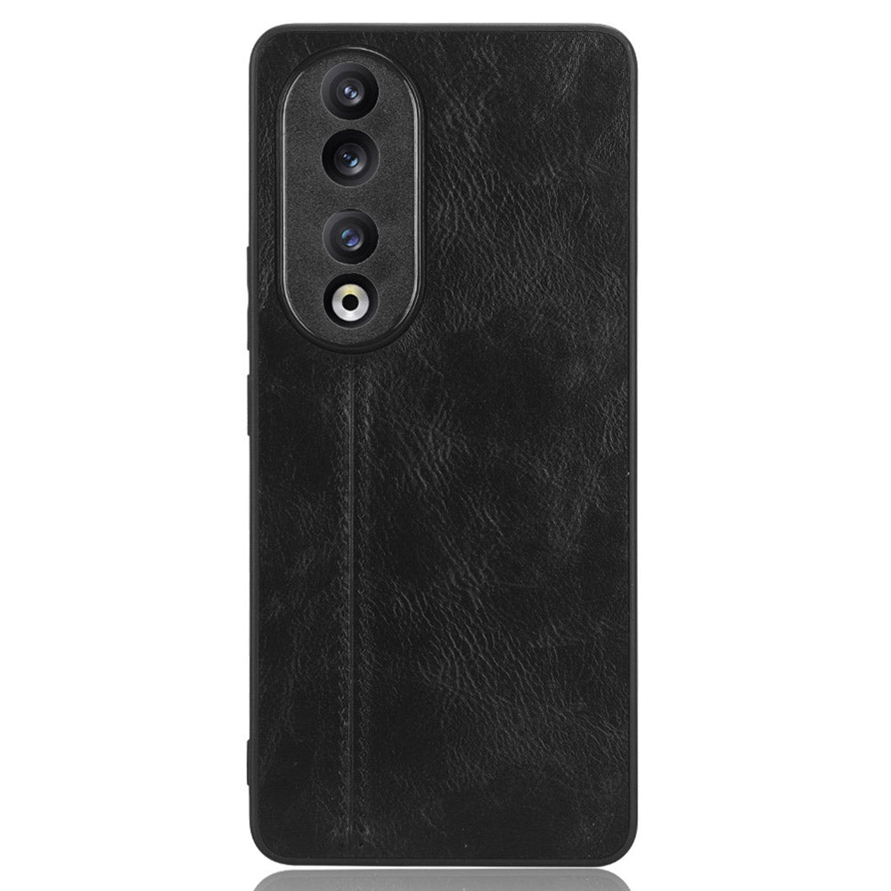 For Honor 90 PU Leather Coated TPU+PC Phone Case Cowhide Texture Shockproof Cover