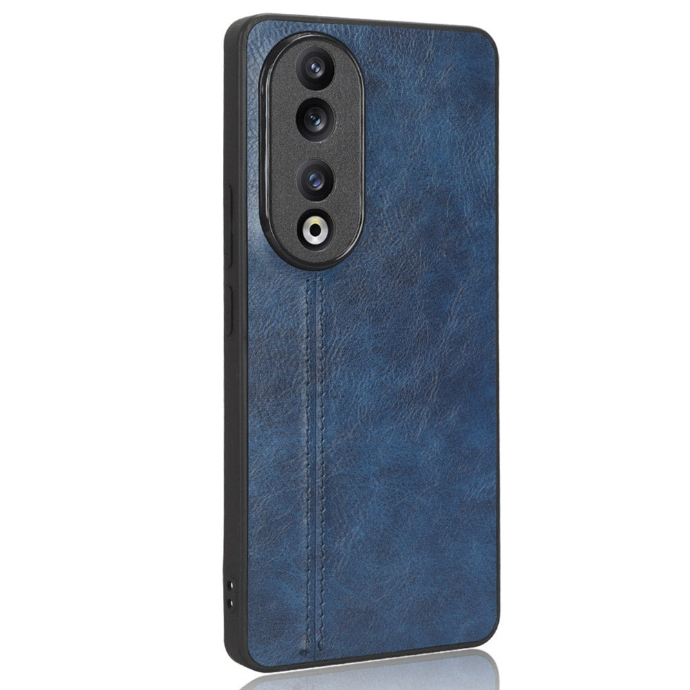 For Honor 90 PU Leather Coated TPU+PC Phone Case Cowhide Texture Shockproof Cover