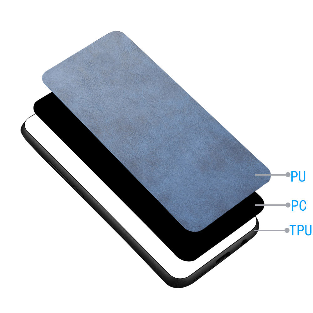 For Honor 90 PU Leather Coated TPU+PC Phone Case Cowhide Texture Shockproof Cover