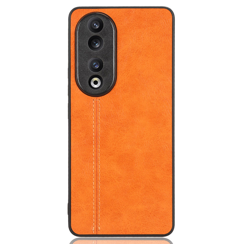 For Honor 90 PU Leather Coated TPU+PC Phone Case Cowhide Texture Shockproof Cover