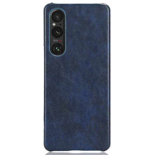 For Sony Xperia 1 V PU Leather + Hard PC Shell Litchi Texture Ultra Thin Protective Phone Case