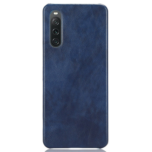 For Sony Xperia 10 V PU Leather Coated PC Litchi Texture Phone Case Anti-Scratch Protective Cover