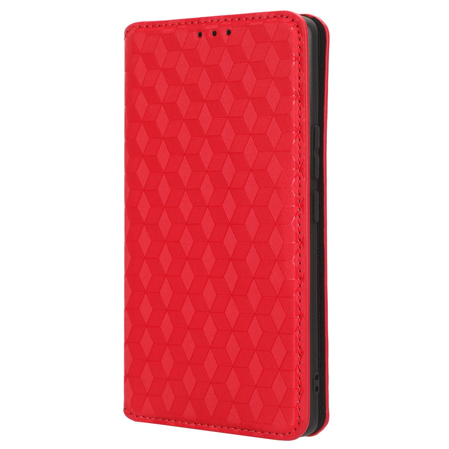 For Honor 90 Phone Case Shockproof Imprinted Rhombus PU Leather Stand Phone Cover