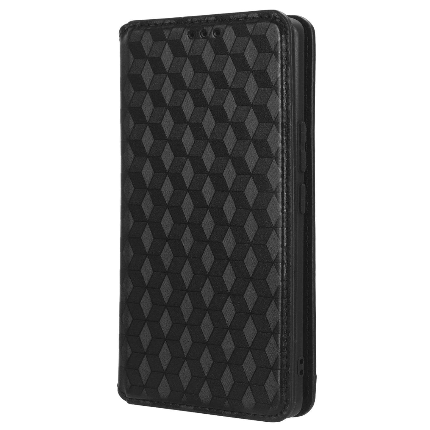 For Honor 90 Pro Anti-Scratch PU Leather Stand Case Shockproof Imprinted Rhombus Phone Cover