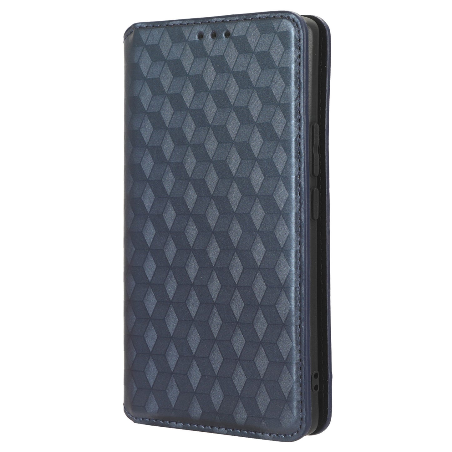 For Honor 90 Pro Anti-Scratch PU Leather Stand Case Shockproof Imprinted Rhombus Phone Cover