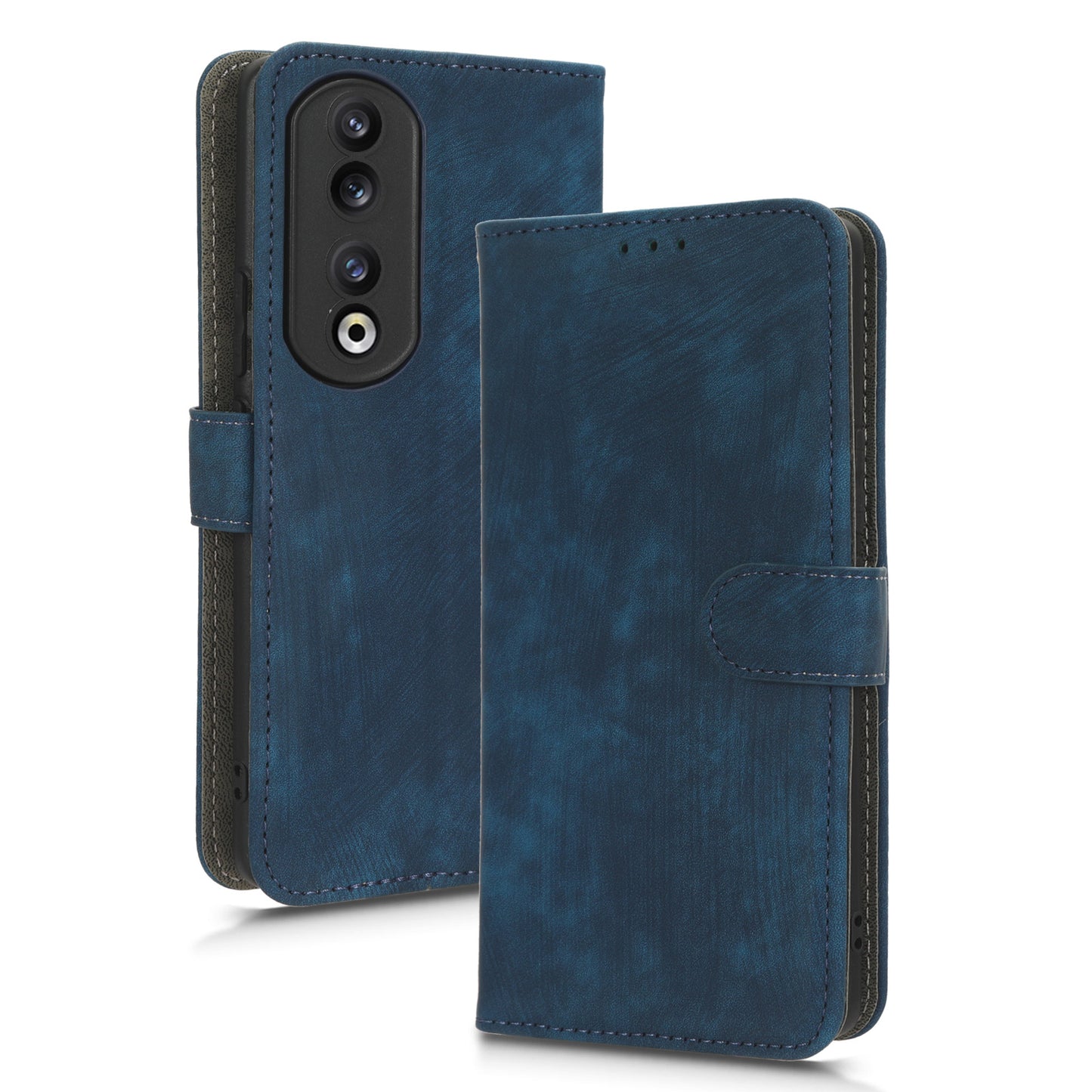 For Honor 90 Pro Anti-Scratch Wallet Phone Cover RFID Blocking PU Leather Stand Phone Case