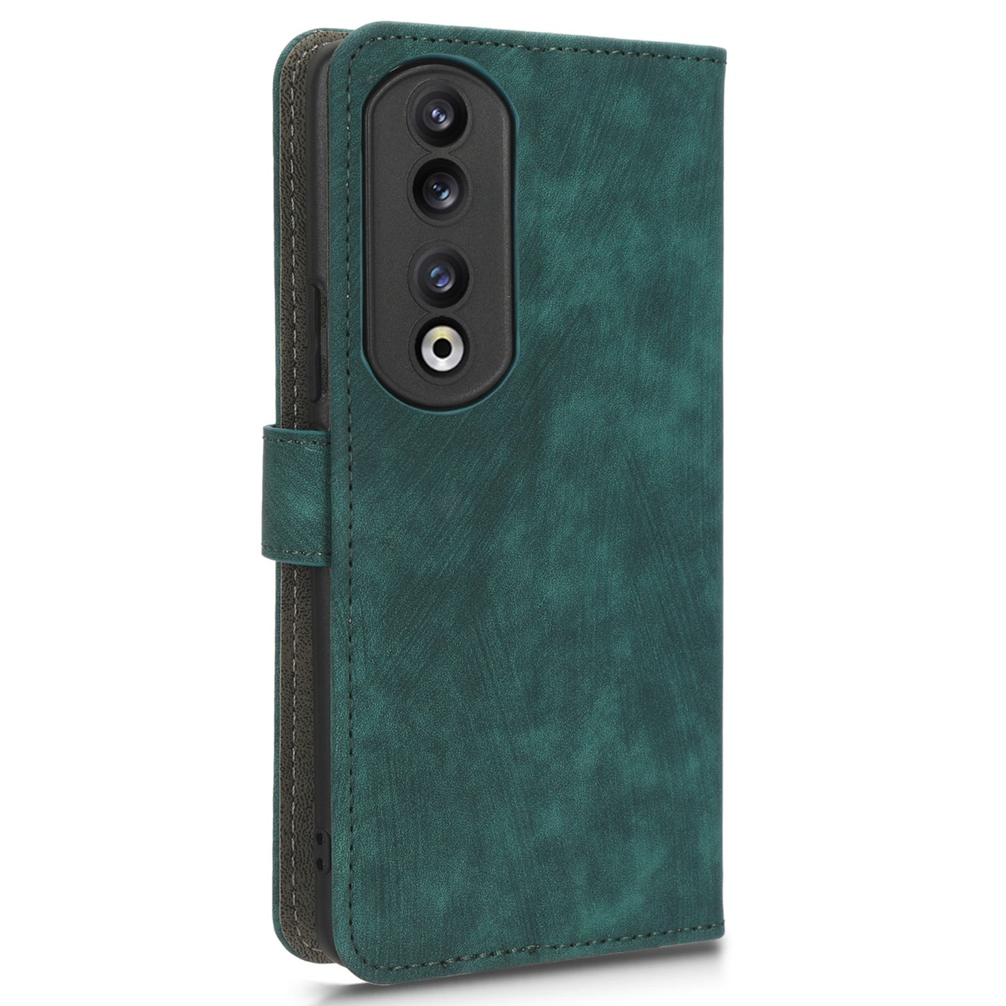 For Honor 90 Pro Anti-Scratch Wallet Phone Cover RFID Blocking PU Leather Stand Phone Case