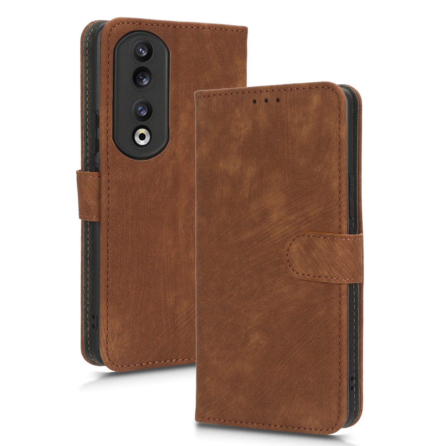 For Honor 90 Pro Anti-Scratch Wallet Phone Cover RFID Blocking PU Leather Stand Phone Case