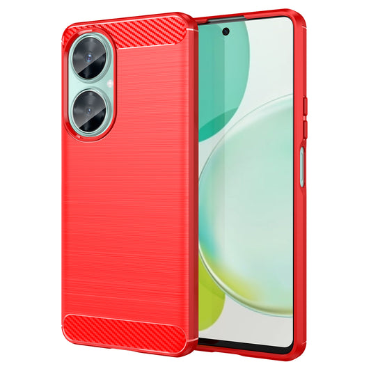 For Huawei Nova 11i / Enjoy 60 Pro / Maimang 20 Brushed TPU Case Carbon Fiber Texture Phone Cover