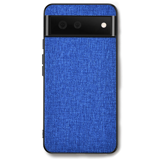 For Google Pixel 8 Cloth Texture PC+TPU Phone Cover Anti-fall Cell Phone Case