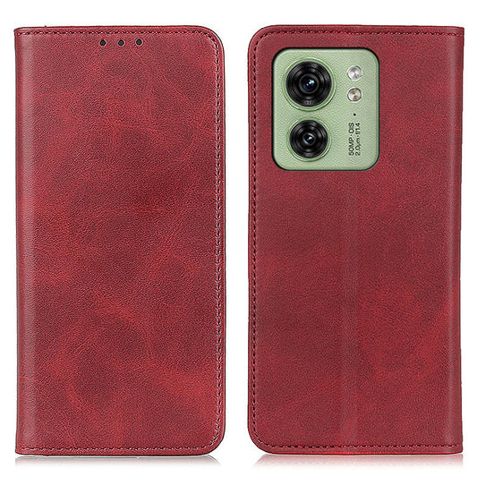 Wallet Phone Stand Case for Motorola Edge 40 5G , Shockproof Cell Phone Cover Split Leather Shell
