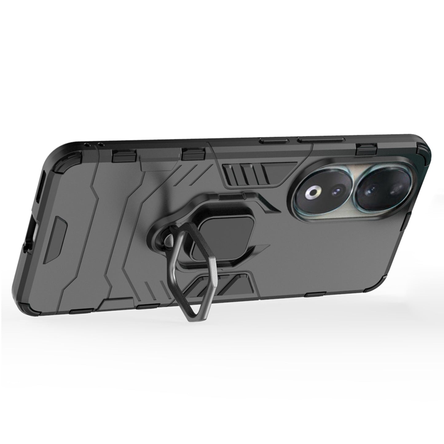 For Honor 90 Kickstand Cell Phone Case Soft TPU + Hard PC Anti-drop Mobile Phone Cover