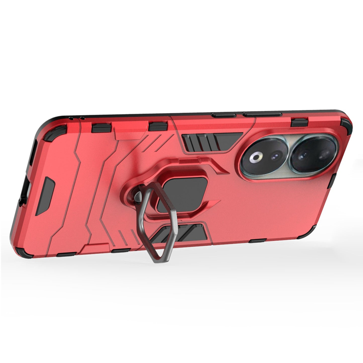 For Honor 90 Kickstand Cell Phone Case Soft TPU + Hard PC Anti-drop Mobile Phone Cover