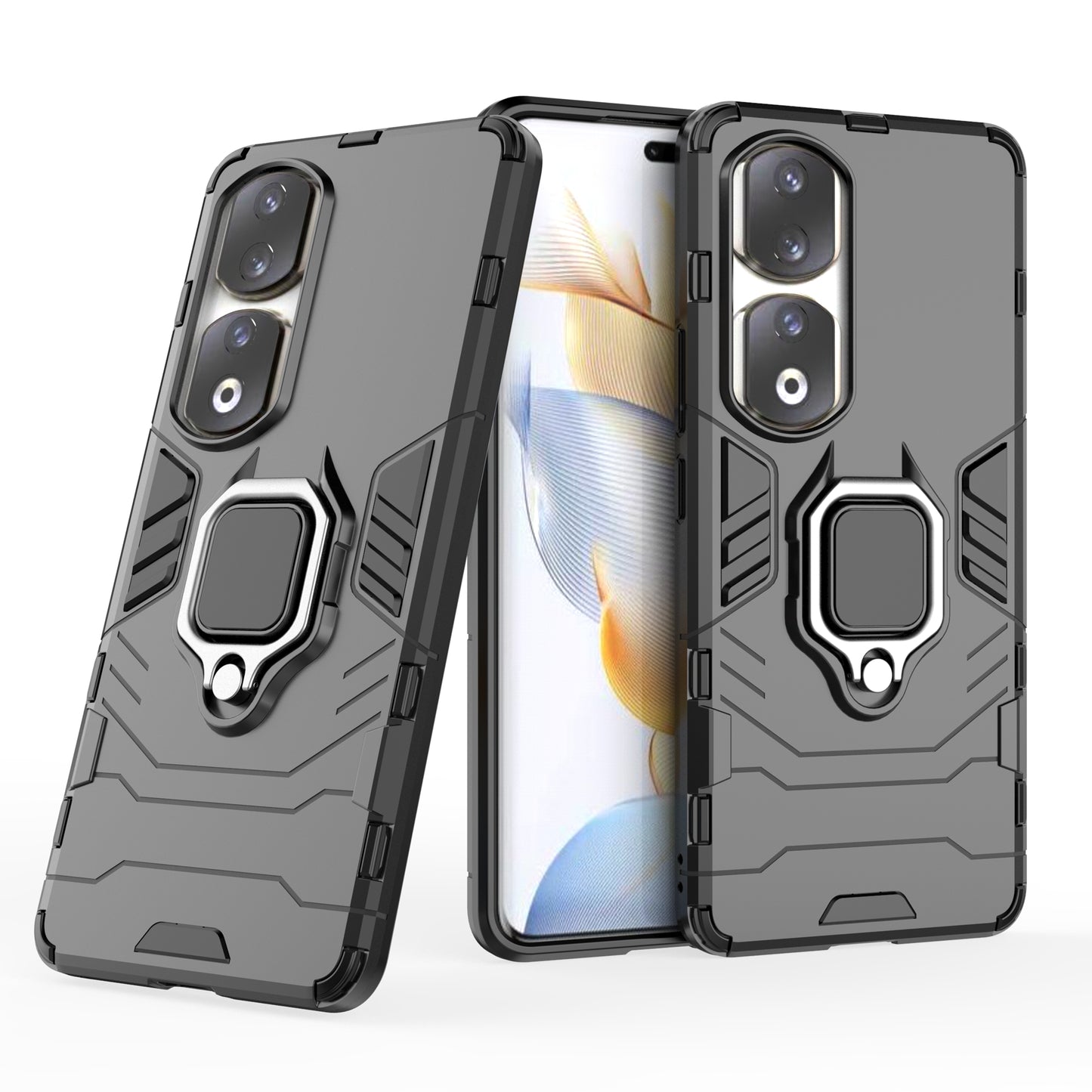 For Honor 90 Pro Cell Phone Case with Kickstand Soft TPU + Hard PC Mobile Phone Cover