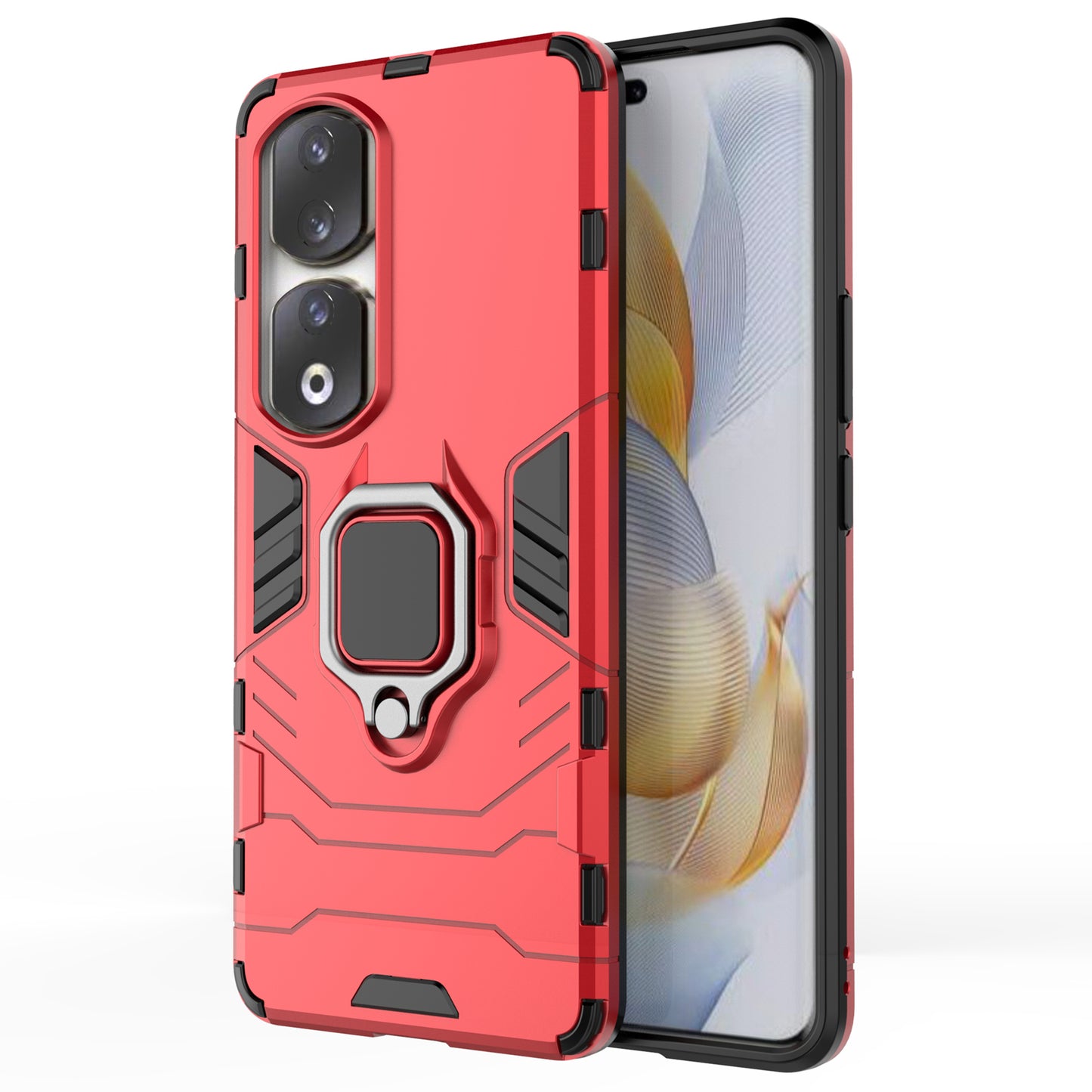 For Honor 90 Pro Cell Phone Case with Kickstand Soft TPU + Hard PC Mobile Phone Cover