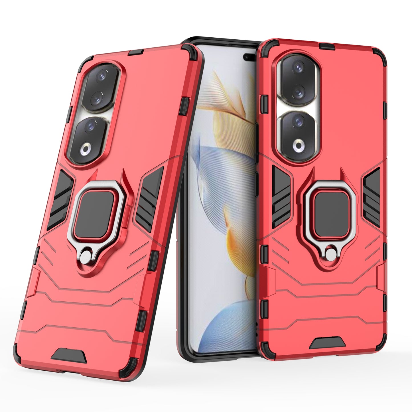 For Honor 90 Pro Cell Phone Case with Kickstand Soft TPU + Hard PC Mobile Phone Cover