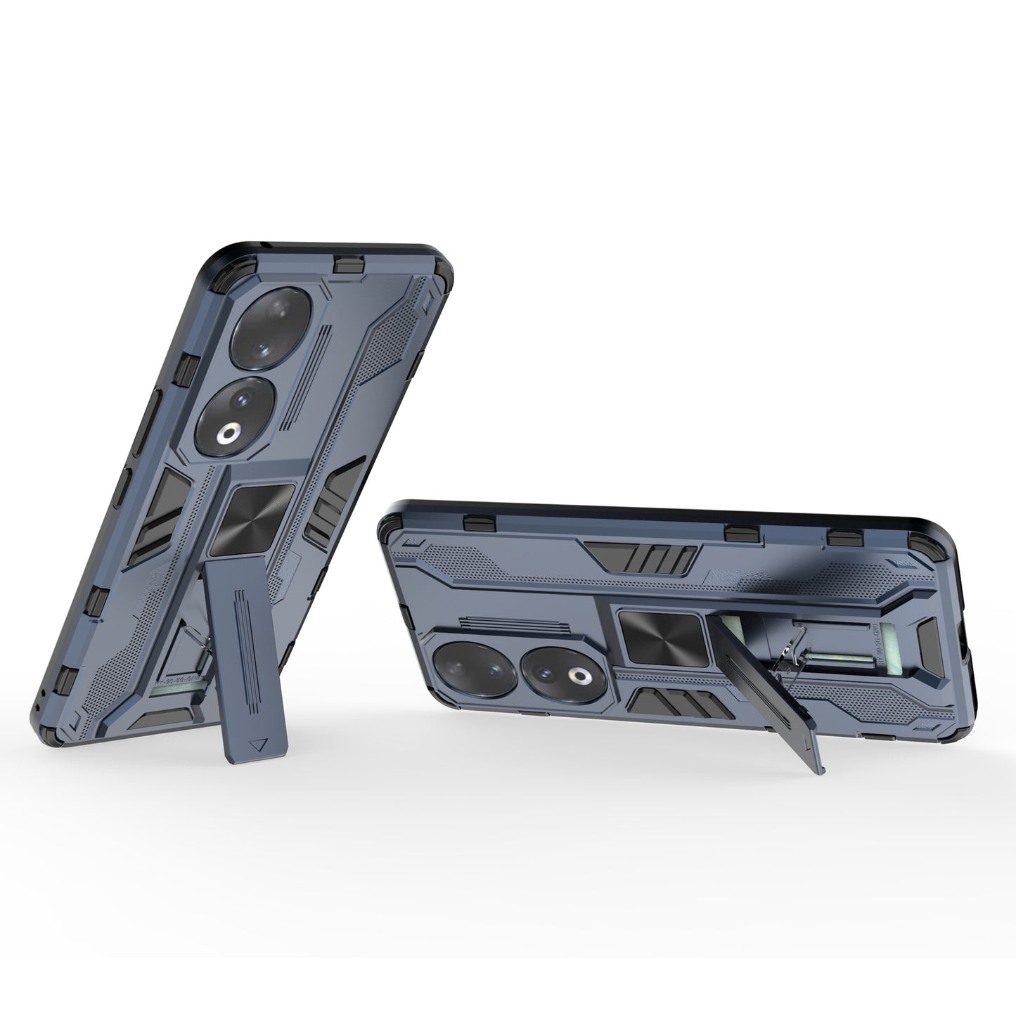 For Honor 90 Anti-drop Phone Cover with Kickstand Hard PC + Soft TPU Protective Case