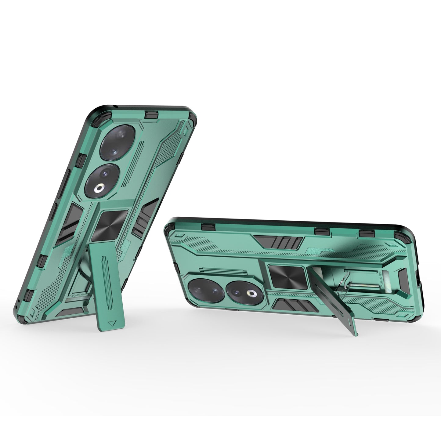 For Honor 90 Anti-drop Phone Cover with Kickstand Hard PC + Soft TPU Protective Case