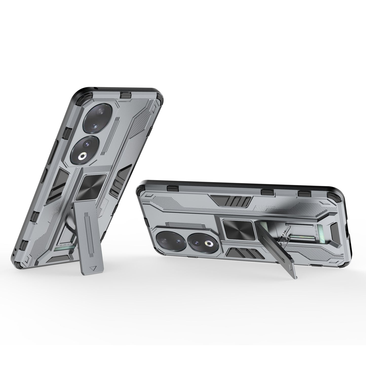 For Honor 90 Anti-drop Phone Cover with Kickstand Hard PC + Soft TPU Protective Case