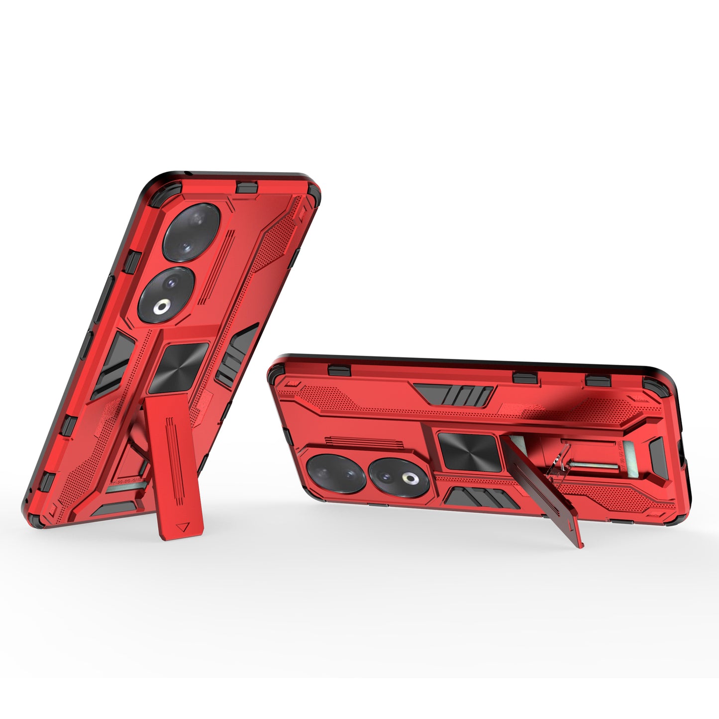 For Honor 90 Anti-drop Phone Cover with Kickstand Hard PC + Soft TPU Protective Case