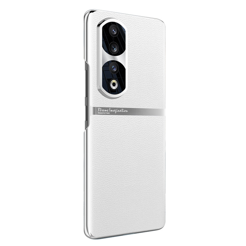 For Honor 90 Pro PU Leather + PC Phone Case Anti-Slip Shockproof Protective Cover