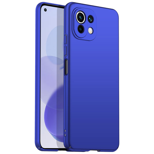 Phone Cover for Xiaomi 11 Lite 5G NE / Mi 11 Lite 4G / 5G Solid Color Anti-scratch Hard PC Cellphone Case