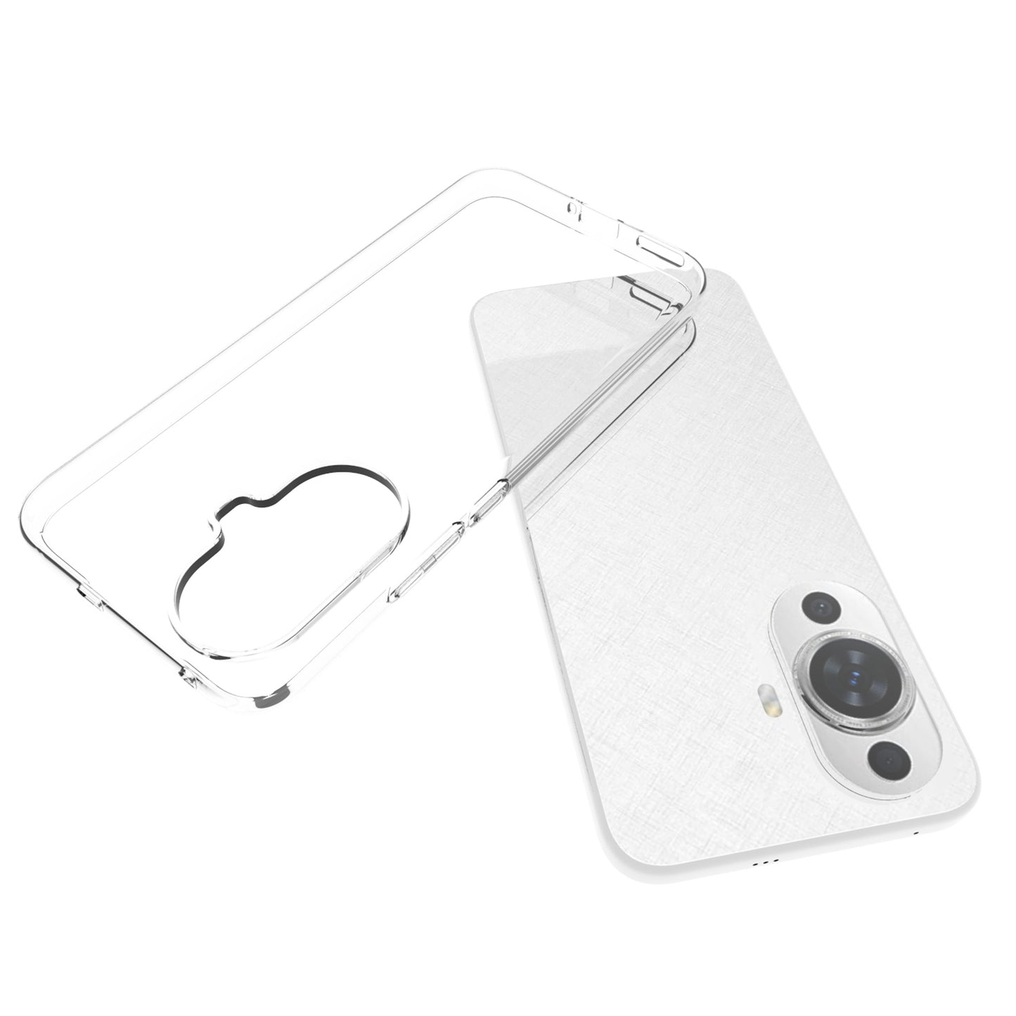 10Pcs / Pack For Huawei nova 11 Inner Watermark-Free Clear Phone Case Soft TPU Mobile Phone Cover