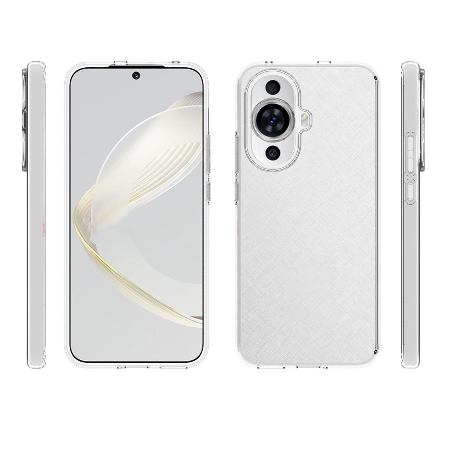 10Pcs / Pack For Huawei nova 11 Inner Watermark-Free Clear Phone Case Soft TPU Mobile Phone Cover